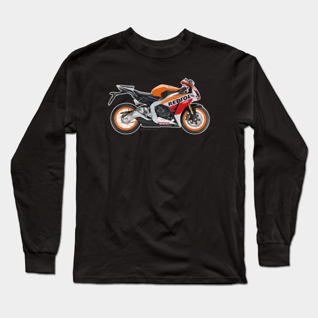 Honda CBR1000RR Fireblade 15 Repsol, s Long Sleeve T-Shirt by MessyHighway